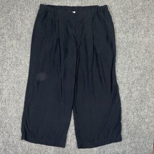 J. JILL Pants Womens Size L Blue Lyocell Casual  Wide Leg Pleated